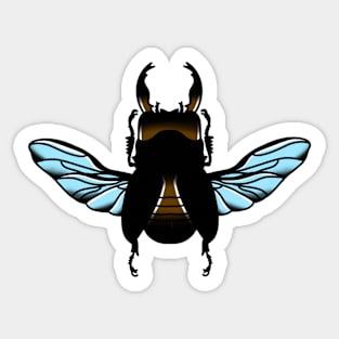 Saw Stag Beetle Sticker